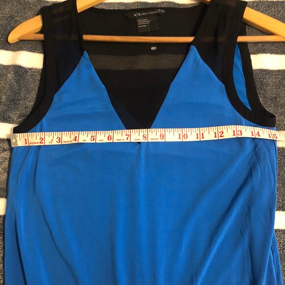 Armani Exchange Blue Black Dress New without tags Size XS - Picture 11 of 11